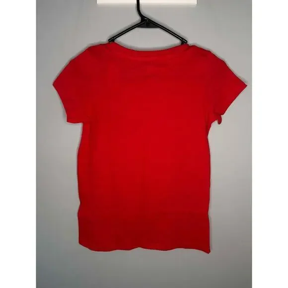 NWT Joe Fresh Graphic Print Short Sleeve T-Shirt Red/White Girls Size L (10-12) - Picture 3 of 5